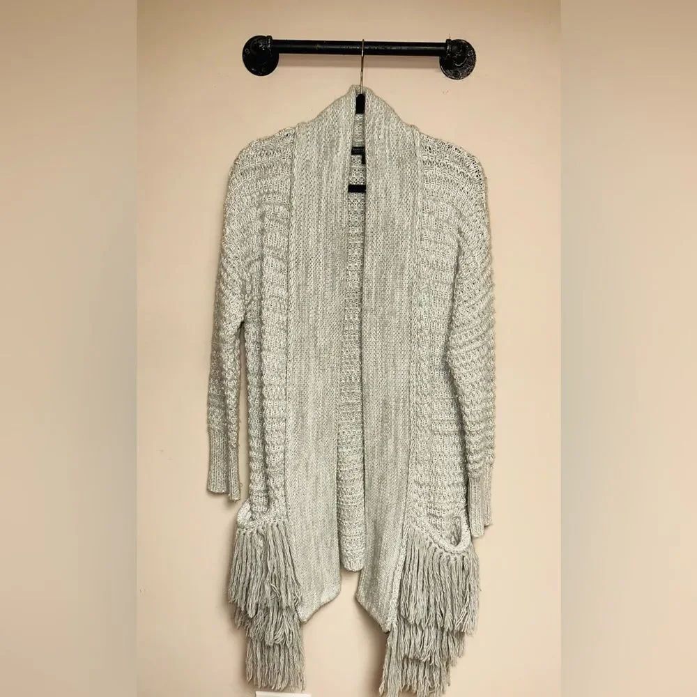 Light Grey Banana Republic Boho Long Sweater